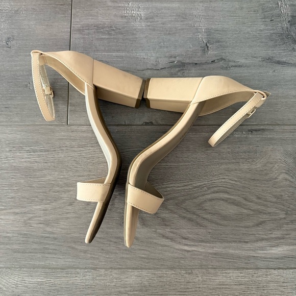 ❄️BF SALE❄️ Dream Pairs Nude Cream Strappy Block Heel Sandals - Picture 3 of 7